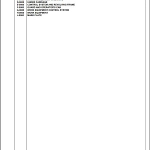 Komatsu PC95R-2 USA 21D5200330 Up Spare Parts Catalog