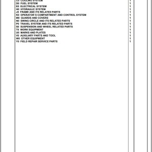 Komatsu PW180-10 H60051 UP Spare Parts Catalog