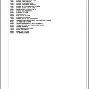 Komatsu PW98MR-10 F00003 And Up Spare Parts Catalog