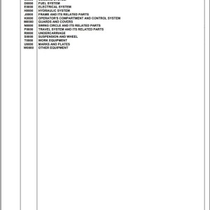 Komatsu PW98MR-11E0 F30001 And Up Spare Parts Catalog