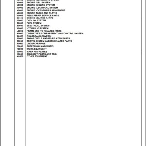 Komatsu PW98MR-8 F80003 And Up Spare Parts Catalog