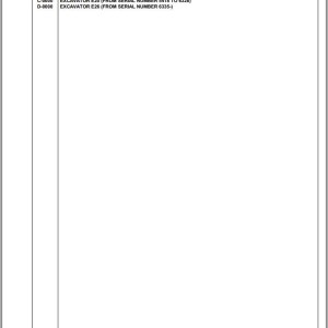 Komatsu SK05-1 5418 Up Spare Parts Catalog