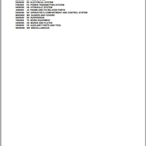 Komatsu WA100M-8 H11051 UP Spare Parts Catalog