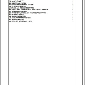 Komatsu WA270-7 H01051 Up Spare Parts Catalog