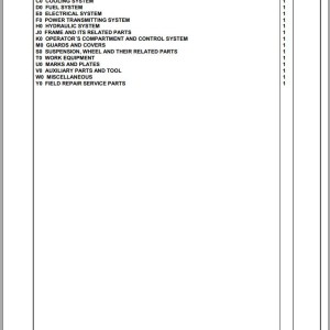 Komatsu WA320-7 H01051 Up Spare Parts Catalog