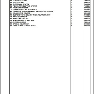 Komatsu WA380-8E0 H65451 Up Spare Parts Catalog