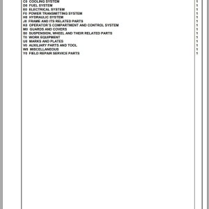 Komatsu WA480-6 LC H60470 Up Spare Parts Catalog