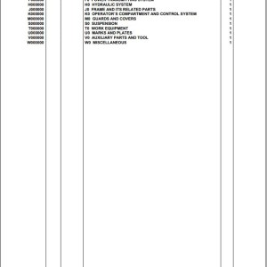 Komatsu WA80M-8E0 H81051 UP Spare Parts Catalog