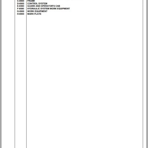 Komatsu WB93R-2 93F23075 Up Spare Parts Catalog