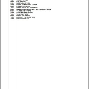 Komatsu WB93R-8 F80004 Up Spare Parts Catalog