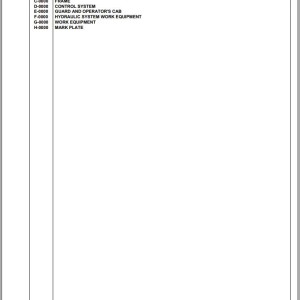 Komatsu WB93S-5 F00003 Up Spare Parts Catalog