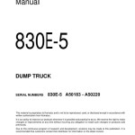 Komatsu 830E-5 A50183-A50220 Field Assembly Manual CEAW013900 01