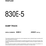 Komatsu 830E-5 A50221-UP Field Assembly Manual CEAW011702