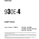 Komatsu 930E-4 A31164-A31689 Shop Manual CEBM026903