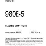Komatsu 980E-5 A50172-UP Field Assembly Manual CEAW012601
