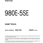 Komatsu 980E-5SE A60001-UP Field Assembly Manual CEAW013602