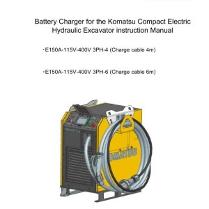 Komatsu Battery Charger E150A-115V-400V Instruction Manual TYM2023G0077
