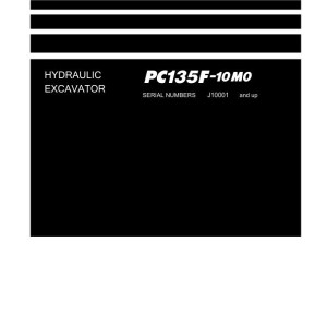 Komatsu PC135F-10M0 J10001-UP Shop Manual LEBMP13X02