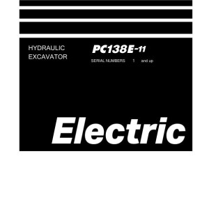 Komatsu PC138E-11 1-UP Shop Manual SEN06979-00