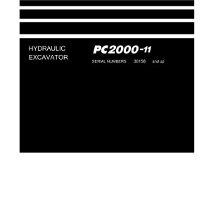 Komatsu PC2000-11 30158-UP Field Assembly Manual GEN00271-00