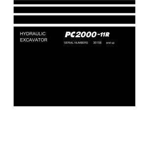 Komatsu PC2000-11R 30158-UP Field Assembly Manual GEN00272-00