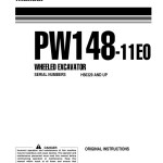 Komatsu PW148-11E0 H56329-UP Operation and Maintenance ManualVENAM71002