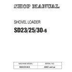 Komatsu SD23-6 SD25-6 SD30-6 Shop Manual BSB06E1-01