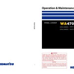 Komatsu WA470-6R DZAS0003-UP Operation and Maintenance Manual MMEW4706R1-00