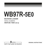 Komatsu WB97R-5E0 F80581-UP Operation and Maintenance Manual WENAM00270