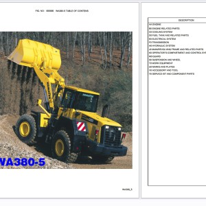 Komatsu WA380-5 SN H50051 - Up Parts Catalog