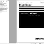 Komatsu Wheel Loader 5.86 GB PDF 2024 Shop Manual