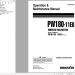 Komatsu Wheeled Excavator 2.24 GB PDF 2024 Shop Manual, Operation & Maintenance Manual