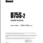 Komatsu D75S-2 Shop Manual D75S2BE2