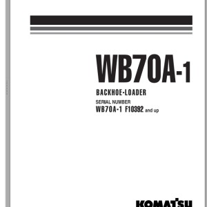 Komatsu WB70A-1 Shop Manual WEBM003200