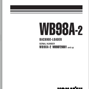 Komatsu WWB98A-2 Shop Manual WEBM002300