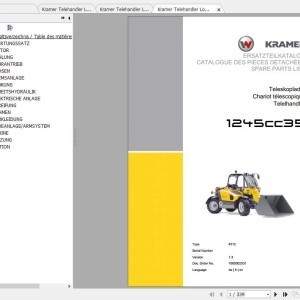 Kramer 1245CC35 Parts Catalog