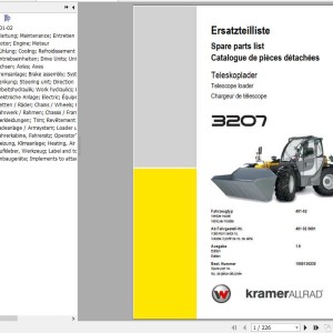 Kramer 3207 401-02 Parts Catalog 1000150230