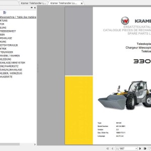 Kramer 3307 401-04 Parts Catalog