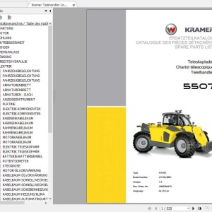 Kramer 5507 1.3 416-04 Parts Catalog 1000304975