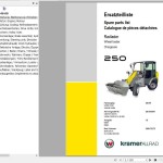 Kramer 250 348-00 Parts List 1000172372