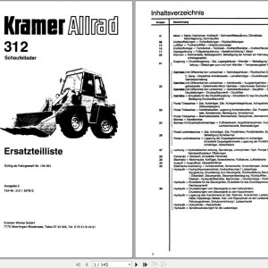 Kramer 312 104001 & up Parts List