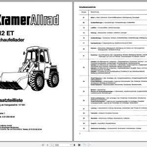 Kramer 312 ET 117001 & up Parts List