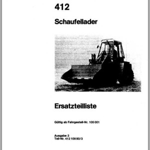 Kramer 412 105001 & up Parts List