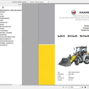 Kramer 5065 Parts List