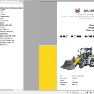 Kramer 550 5055 5055L Parts List 1000274206