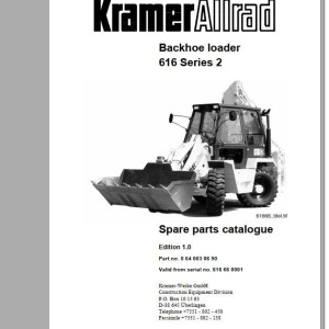 Kramer 616 Series 2 Parts List