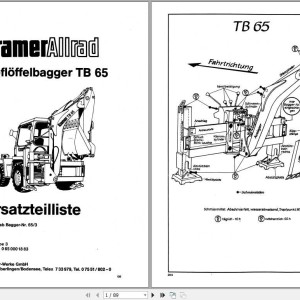 Kramer TB 65 Parts List