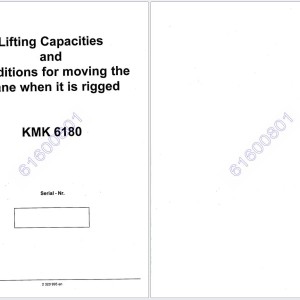 Krupp KMK6180 61600801 Load Charts 2320995EN