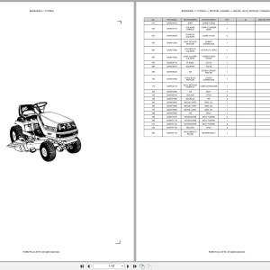 Kubota T1700HX Spare Parts Catalog PDF EN FR