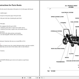 Kubota B1550E Parts Catalog PDF